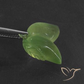 Préhnite Vert moyen naturelle Fantaisie, 12.52 ct, Translucide
