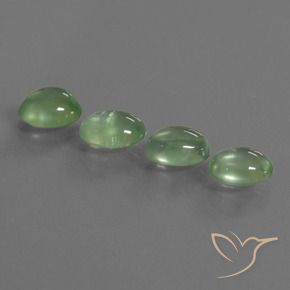 Shop natural 5.77ct Vert jaune léger Préhnite gems, ovale, from Afrique du Sud at GemSelect. In stock, global shipping!
