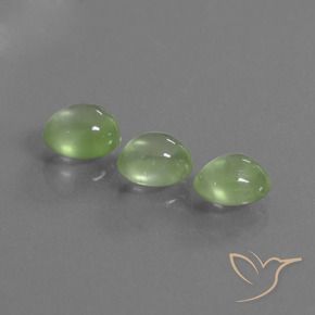 Shop natural 3.69ct Vert jaunâtre Préhnite gems, ovale, from Afrique du Sud at GemSelect. In stock, global shipping!