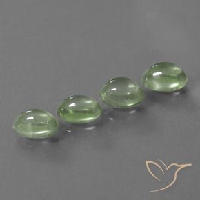 Shop natural 6.48ct Vert jaune léger Préhnite gems, ovale, from Afrique du Sud at GemSelect. In stock, global shipping!