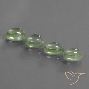 Shop natural 6.48ct Vert jaune léger Préhnite gems, ovale, from Afrique du Sud at GemSelect. In stock, global shipping!