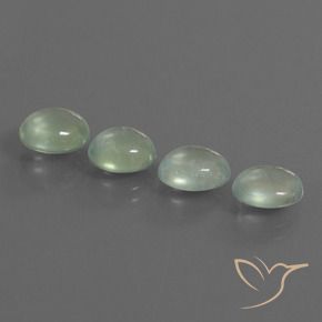 Shop natural 6.41ct Vert jaune léger Préhnite gems, ovale, from Afrique du Sud at GemSelect. In stock, global shipping!