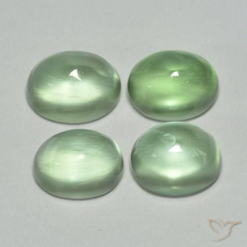 Shop natural 4.82ct Vert chaud Préhnite gems, ovale, from Afrique du Sud at GemSelect. In stock, global shipping!