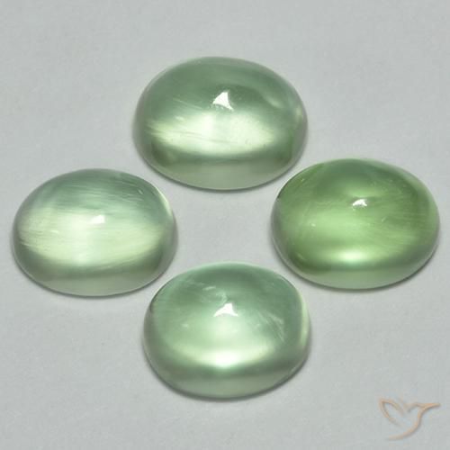 Shop natural 4.82ct Vert chaud Préhnite gems, ovale, from Afrique du Sud at GemSelect. In stock, global shipping!
