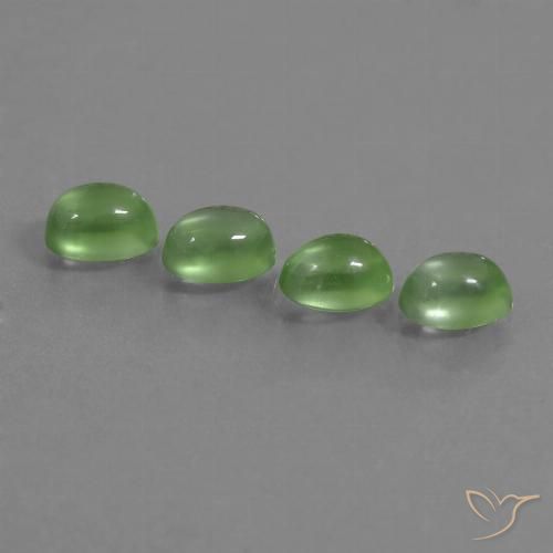4.35ctw Naturel Vert moyen Préhnite, ovale, Transparent