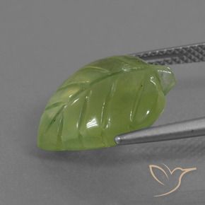 Préhnite Vert terre naturelle Fantaisie, 9.73 ct, Transparent