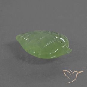 Préhnite Vert poire naturelle Fantaisie, 8.12 ct, Transparent