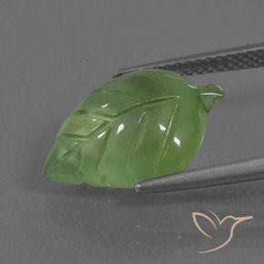 Préhnite Vert moyen naturelle Fantaisie, 6.81 ct, Transparent
