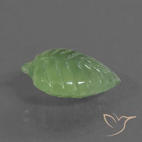 Préhnite Vert moyen naturelle Fantaisie, 5.77 ct, Transparent