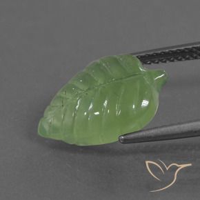 Préhnite Vert moyen naturelle Fantaisie, 5.77 ct, Transparent