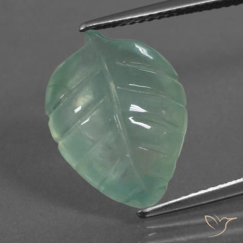 7.41ct Naturel Vert froid léger Préhnite, Fantaisie, Transparent