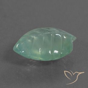 Préhnite Vert froid léger naturelle Fantaisie, 7.41 ct, Transparent