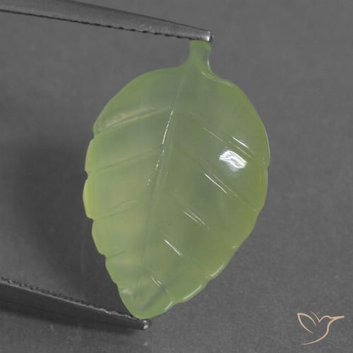 9.71ct Naturel Vert citron Préhnite, Fantaisie, Transparent