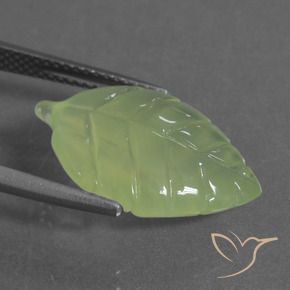 Préhnite Vert citron naturelle Fantaisie, 9.71 ct, Transparent