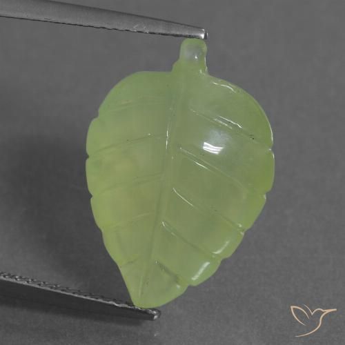 11.78ct Naturel Vert citron Préhnite, Fantaisie, Transparent