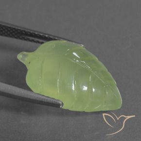 Préhnite Vert citron naturelle Fantaisie, 11.78 ct, Transparent