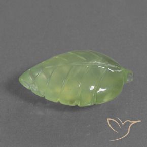 Préhnite Vert jaunâtre naturelle Fantaisie, 7.52 ct, Transparent