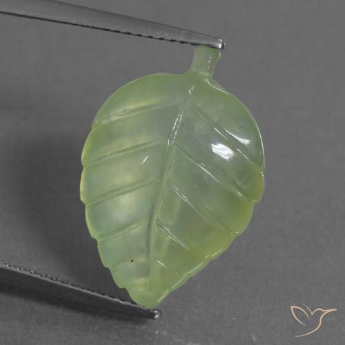 10.77ct Naturel Vert citron Préhnite, Fantaisie, Transparent