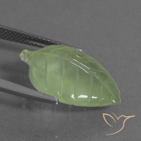 Préhnite Vert citron naturelle Fantaisie, 10.77 ct, Transparent
