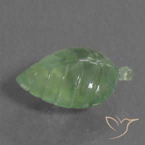 Préhnite Vert moyen naturelle Fantaisie, 8.35 ct, Transparent