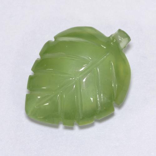 Préhnite vert naturelle forme fantaisie, 6,66 ct, transparent