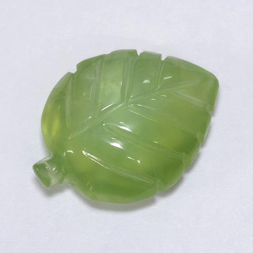 Préhnite vert naturelle forme fantaisie, 6,66 ct, transparent