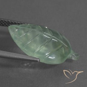 Préhnite Menthe verte naturelle Fantaisie, 8.54 ct, Transparent