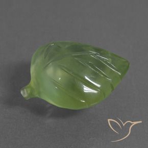Préhnite Vert chaud naturelle Fantaisie, 8.63 ct, Transparent