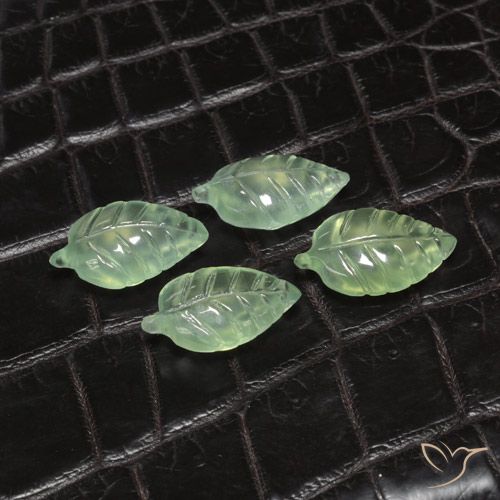18.62ctw Naturel Vert terreux pâle Préhnite, Fantaisie, Transparent