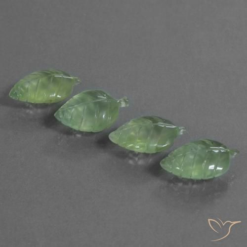 23.84ctw Naturel Vert clair Préhnite, Fantaisie, Transparent