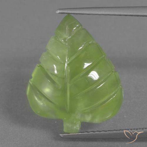 9.92ct Naturel Vert citron Préhnite, Fantaisie, Transparent