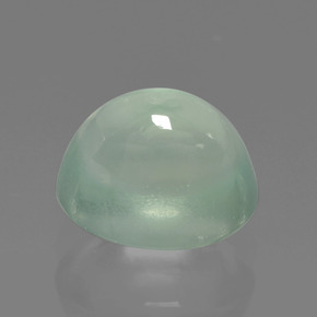 Prehnite Vert sauge très clair naturelle Coupe ovale, 2.39 ct, Translucide