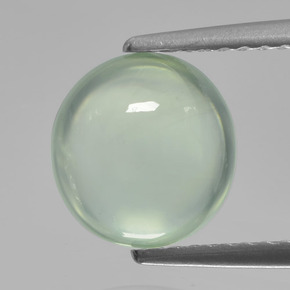Prehnite Vert sauge très clair naturelle Coupe ovale, 2.26 ct, Translucide