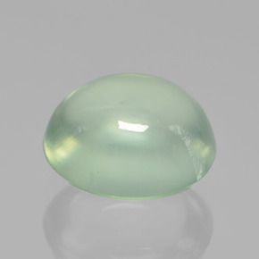Prehnite Vert sauge très clair naturelle Coupe ovale, 2.26 ct, Translucide