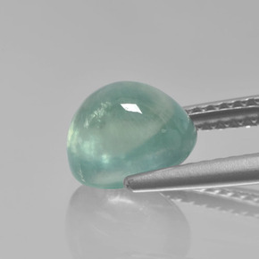 Préhnite vert naturelle coupe ovale, 2,48 ct, translucide