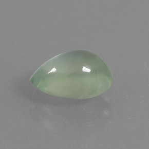 Préhnite vert naturelle en forme de poire, 1,62 ct, translucide