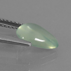 Prehnite Vert naturelle En forme de poire, 1.70 ct, Translucide