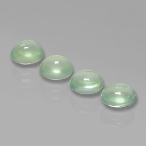Achetez naturel 4.70ct Vert Prehnite gems, Coupe ovale, En provenance Afrique du Sud chez GemSelect. En stock, livraison internationale!