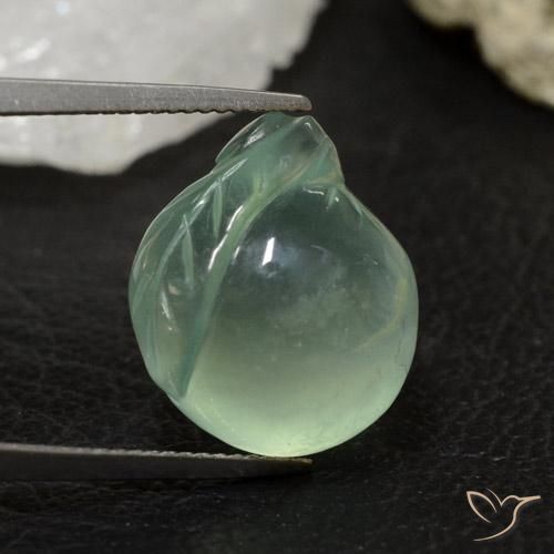 Préhnite Menthe verte naturelle Fantaisie, 17.83 ct, Transparent