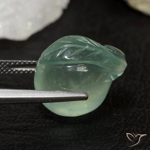 Préhnite Menthe verte naturelle Fantaisie, 17.83 ct, Transparent