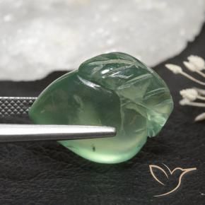 Préhnite Vert terreux naturelle Fantaisie, 19.72 ct, Transparent