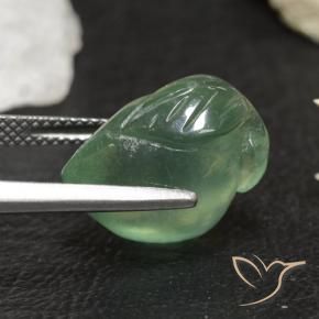 Préhnite Vert frais naturelle Fantaisie, 13.63 ct, Transparent