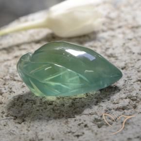 Préhnite Vert clair naturelle Fantaisie, 15.69 ct, Translucide