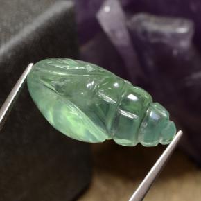 Prehnite Vert naturelle Forme fantaisie, 20.96 ct, Translucide