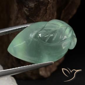 Préhnite Vert océan léger naturelle Fantaisie, 23.51 ct, Translucide