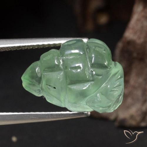 Préhnite Vert clair naturelle Fantaisie, 11.58 ct, Translucide