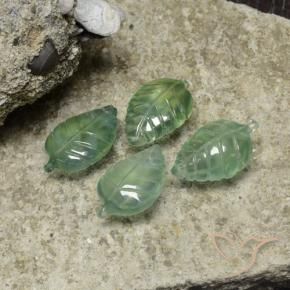 Shop natural 22.38ct Vert frais Préhnite gems, Taille Fleur, from Afrique du Sud at GemSelect. In stock, global shipping!