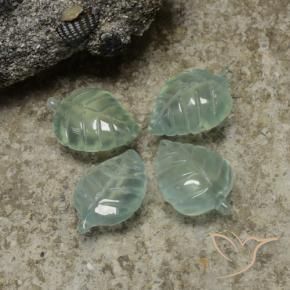 Shop natural 14.67ct Vert océan léger Préhnite gems, Taille Fleur, from Afrique du Sud at GemSelect. In stock, global shipping!