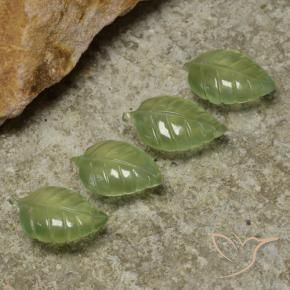 Shop natural 23.73ct Vert citron Préhnite gems, Taille Fleur, from Afrique du Sud at GemSelect. In stock, global shipping!