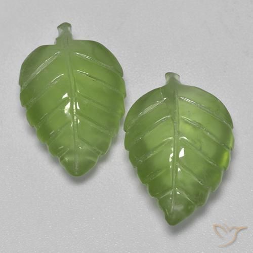 13.81ctw Naturel Vert jaunâtre Préhnite, Fantaisie, Transparent